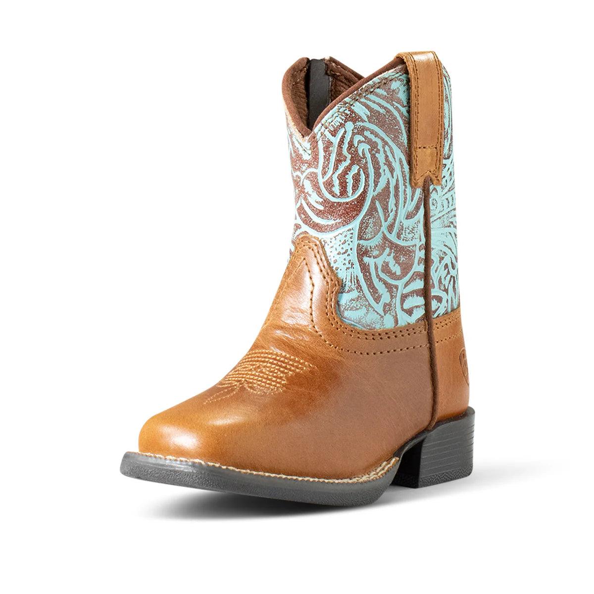 ARIAT - LIL STOMPER ROUND UP TODDLER - BROWN - City N Country