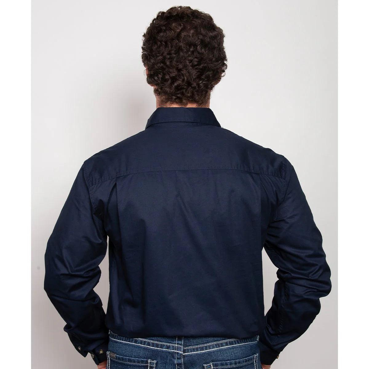 CAMERON - LONGSLEEVE WORKSHIRT - NAVY - City N Country