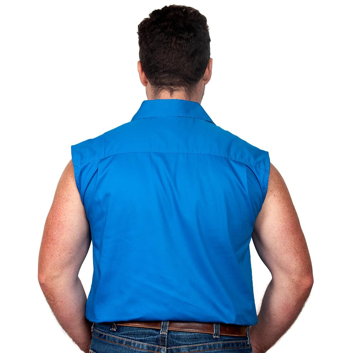 JACK - SLEEVELESS WORKSHIRT - BLUE JEWEL - City N Country