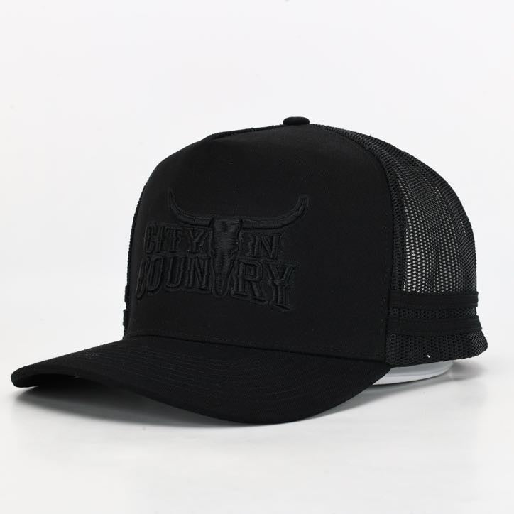 City N Country - CNC - Cap - 3D Classic - Black And Black