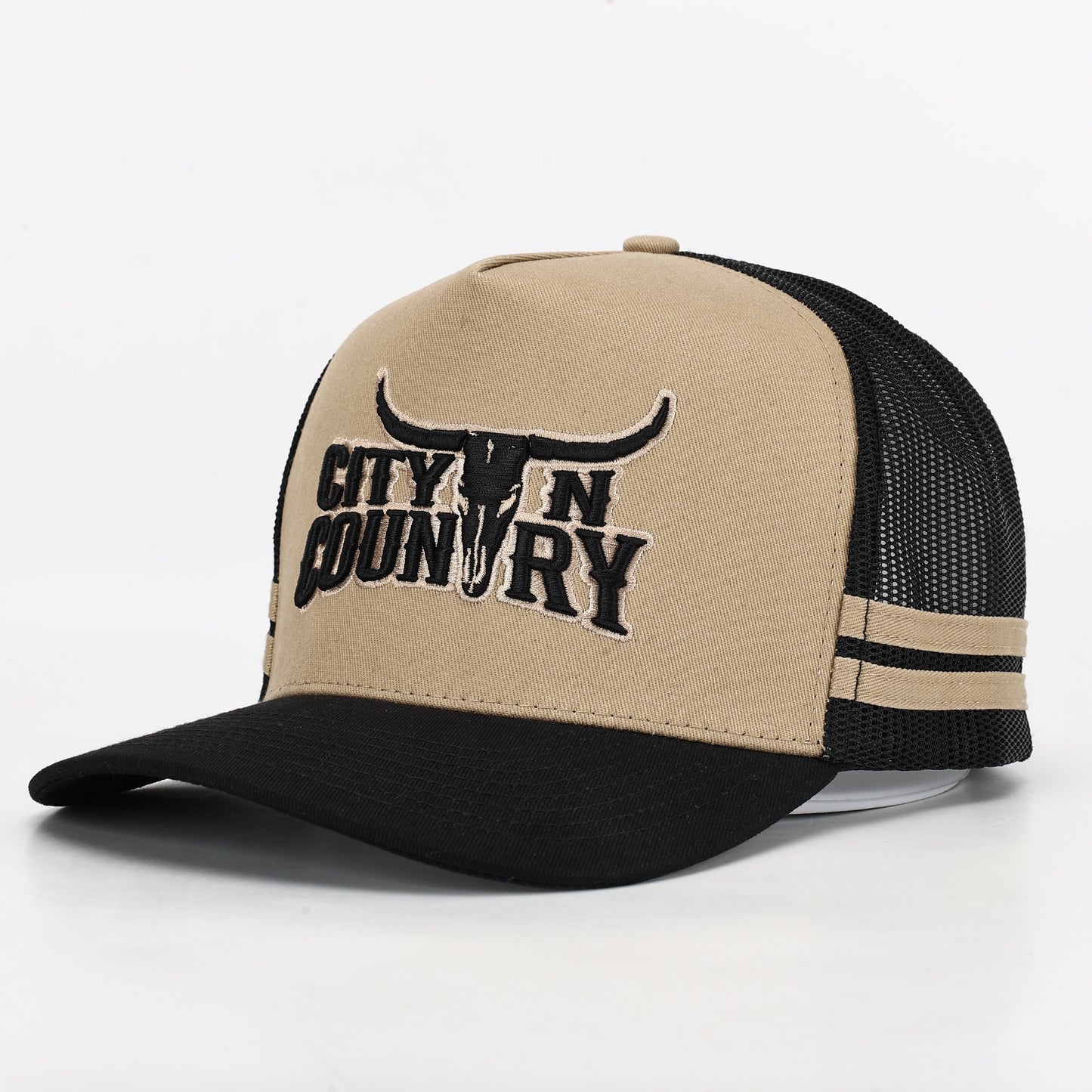 City N Country - CNC - Cap - 3D Classic - Bone and Black