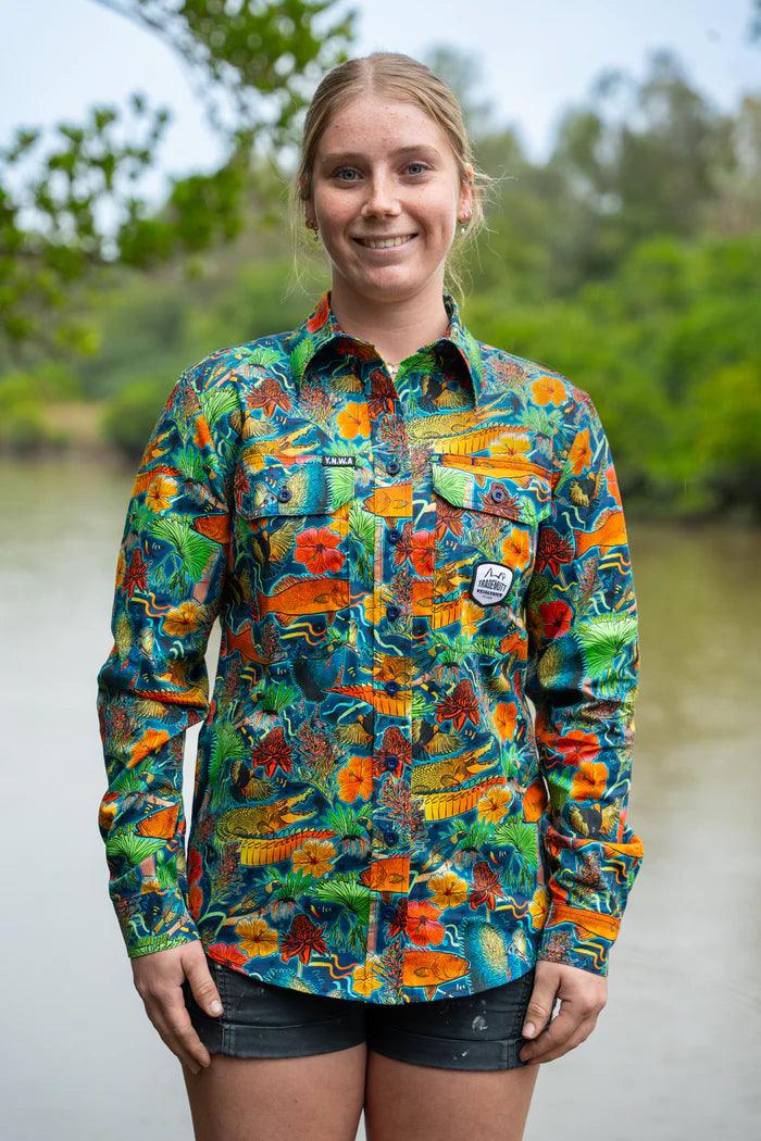 TRADEMUTT - WOMENS DUNDEE FULL BUTOON WORKSHIRT - City N Country