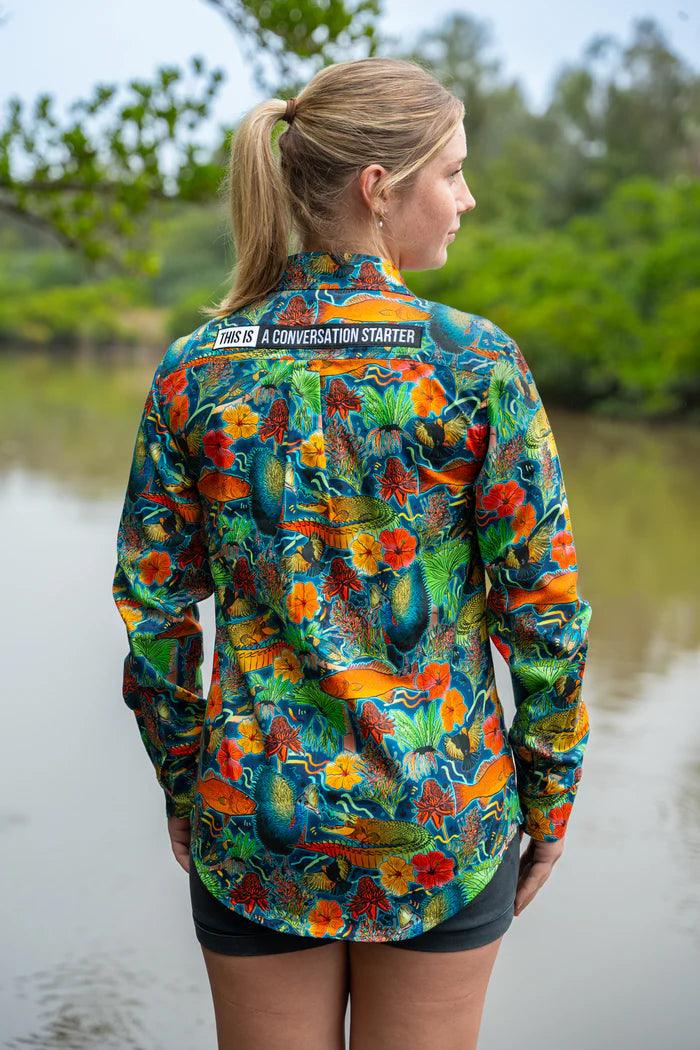 TRADEMUTT - WOMENS DUNDEE FULL BUTOON WORKSHIRT - City N Country