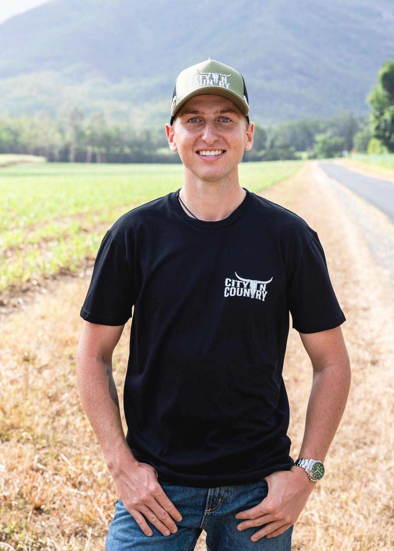 CNC - CITY N COUNTRY - MEN'S TEE - BLACK - City N Country