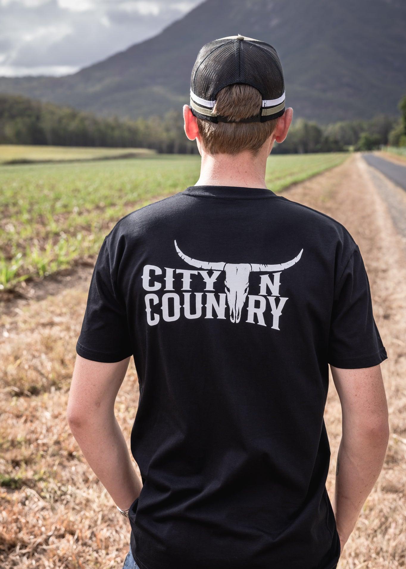 CNC - CITY N COUNTRY - MEN'S TEE - BLACK - City N Country