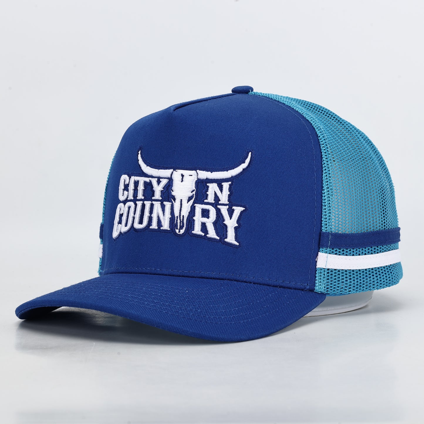 City N Country - CNC - Cap - Kids - 3D Classic - Sky Blue and White