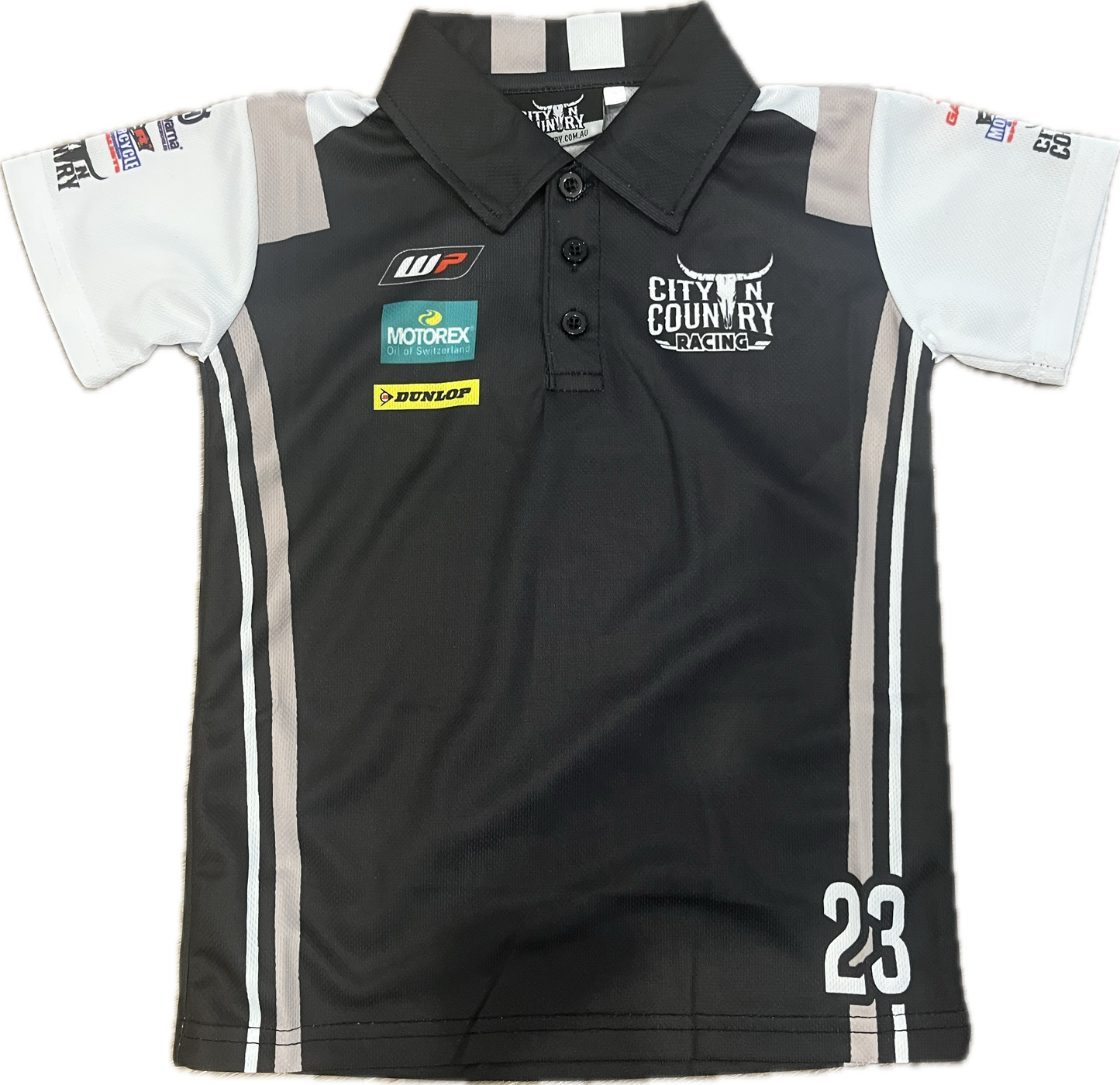 City N Country - CNC - Jersey - Kids - Racing Short Sleeve - Taupe Black And White