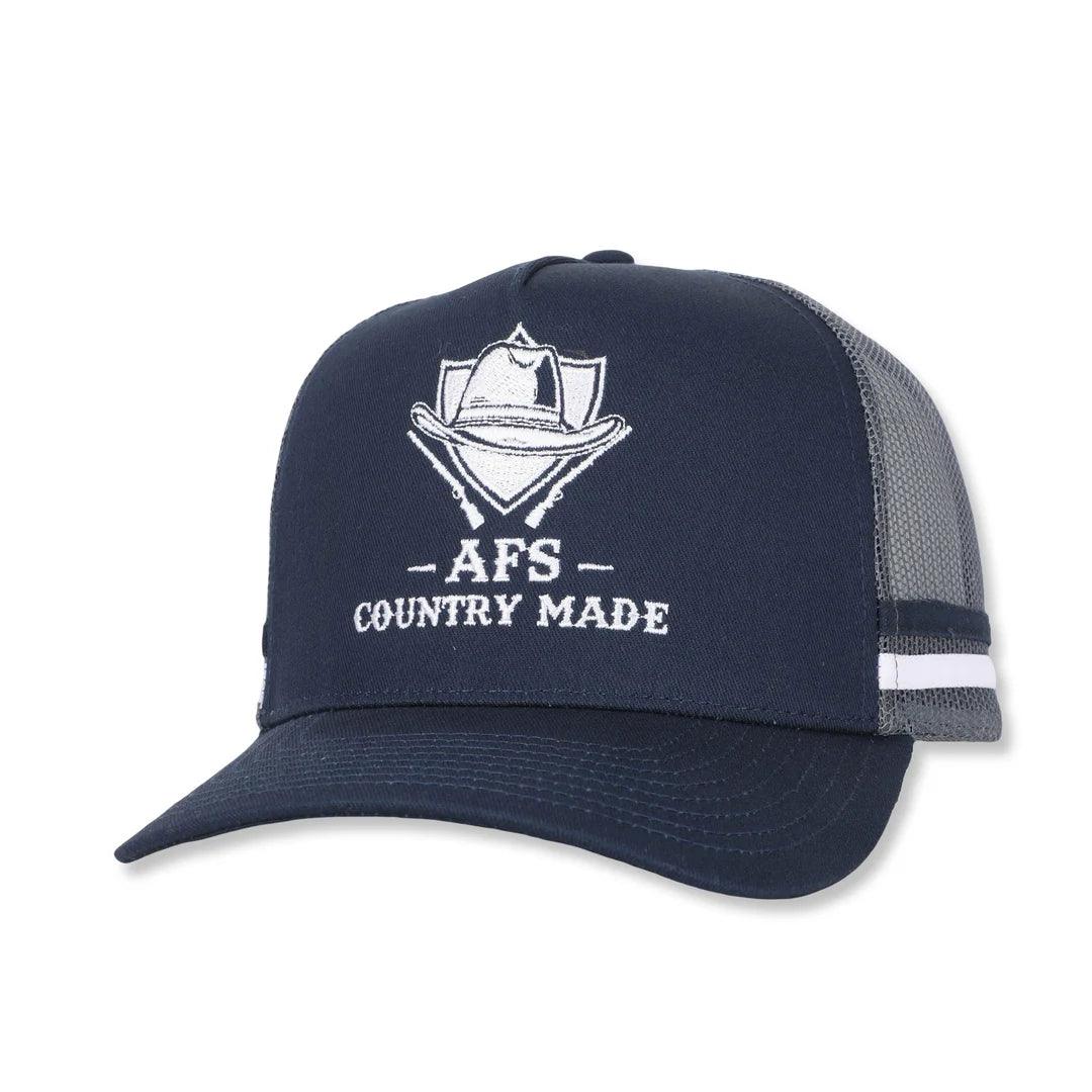 Aussie Footy Shorts Country Made Cowboy Navy Trucker Cap – City N
