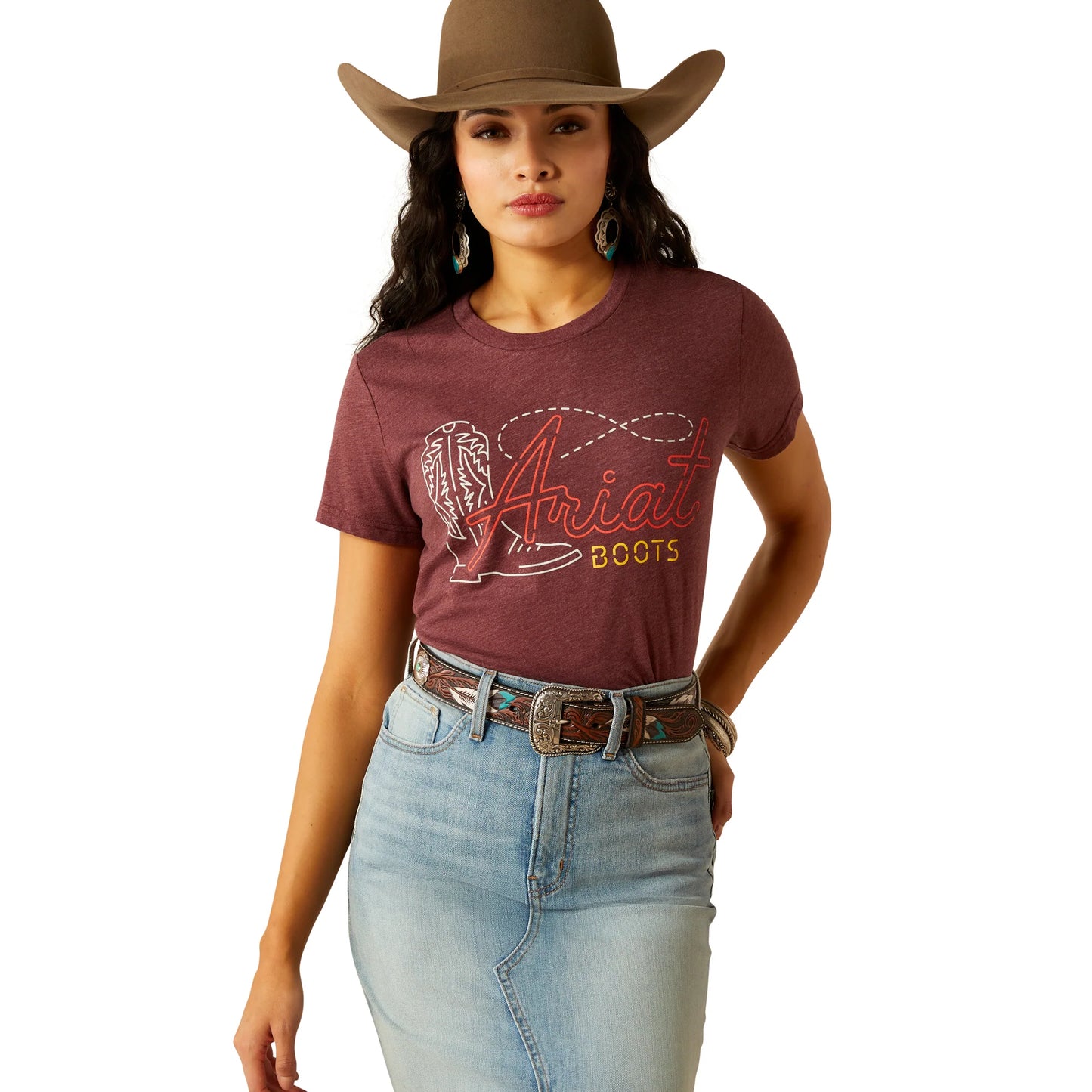 Ariat - Shirt - Womens - Modern T Shirt - Neon