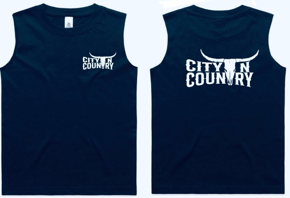 City N Country - CNC - Tank - Kids - Classic Tank - Navy with White