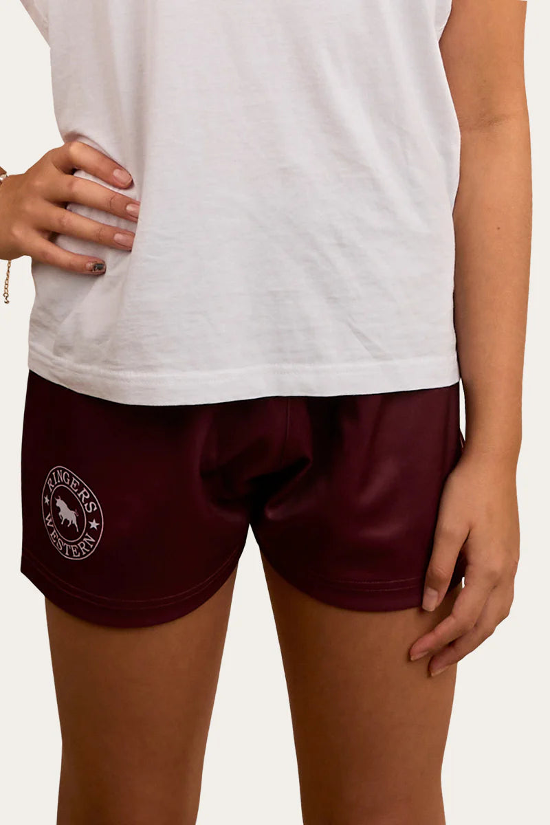 Ringers Western - Footy Short - Kids - Ringers Footy Short - Burgundy