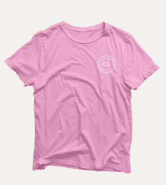 Country Labelled - Kids Classic Signature CL T Shirt - Pink - White Logo - City N Country