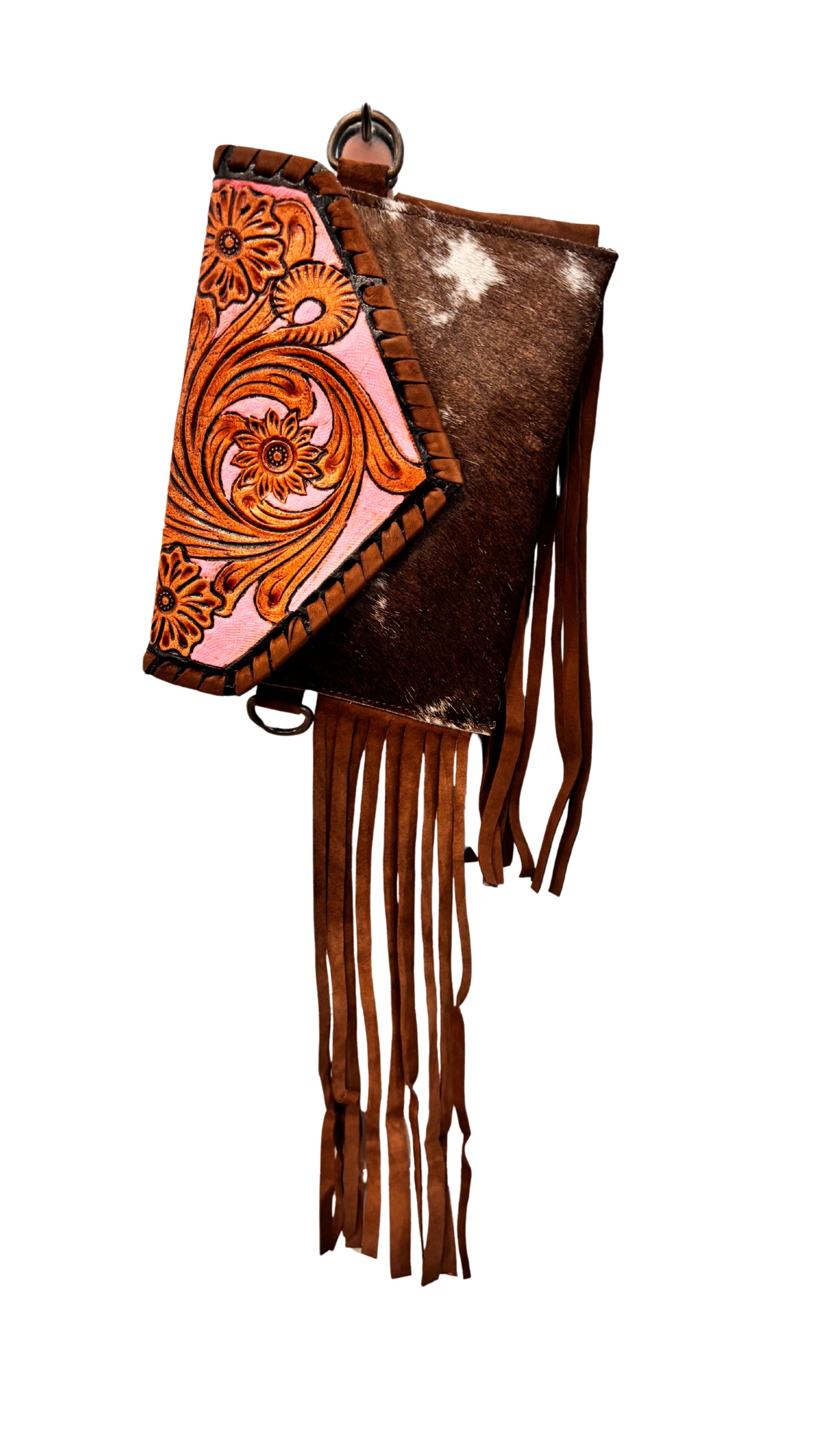 Bushfire Road - Shoulder Bag - Tooled Tassel Pink