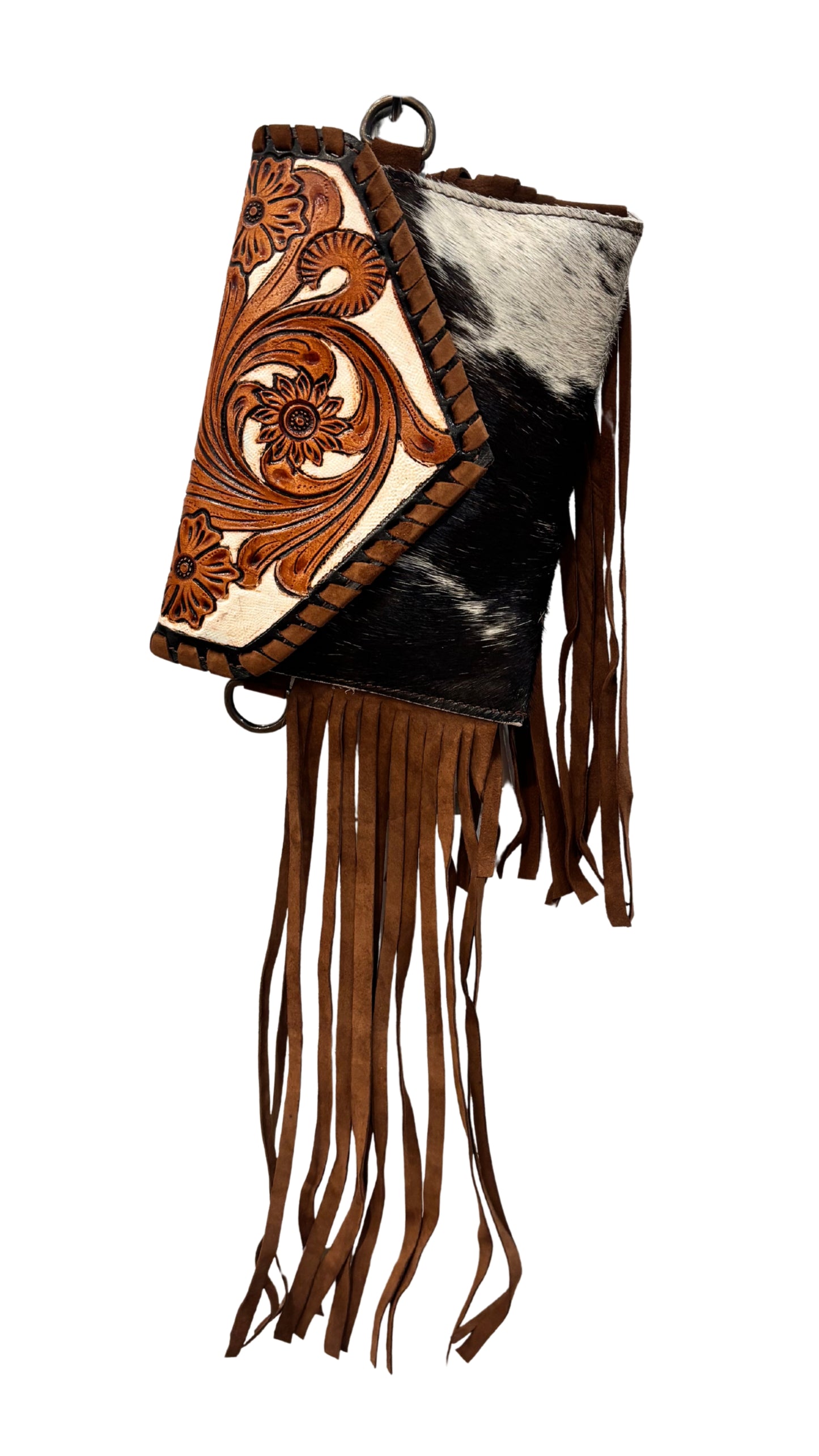Bushfire Road - Shoulder Bag - Tooled Tassel Brown