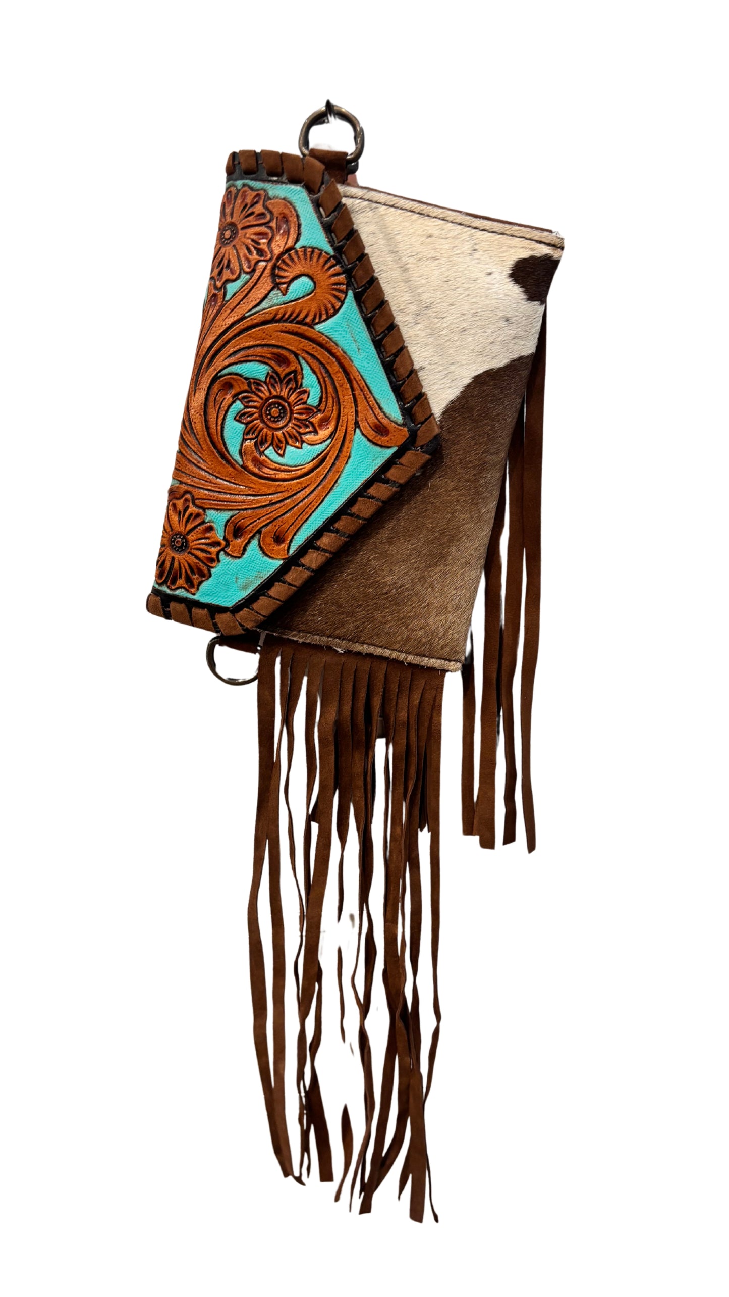 Bushfire Road - Shoulder Bag - Tooled Tassel Turquoise