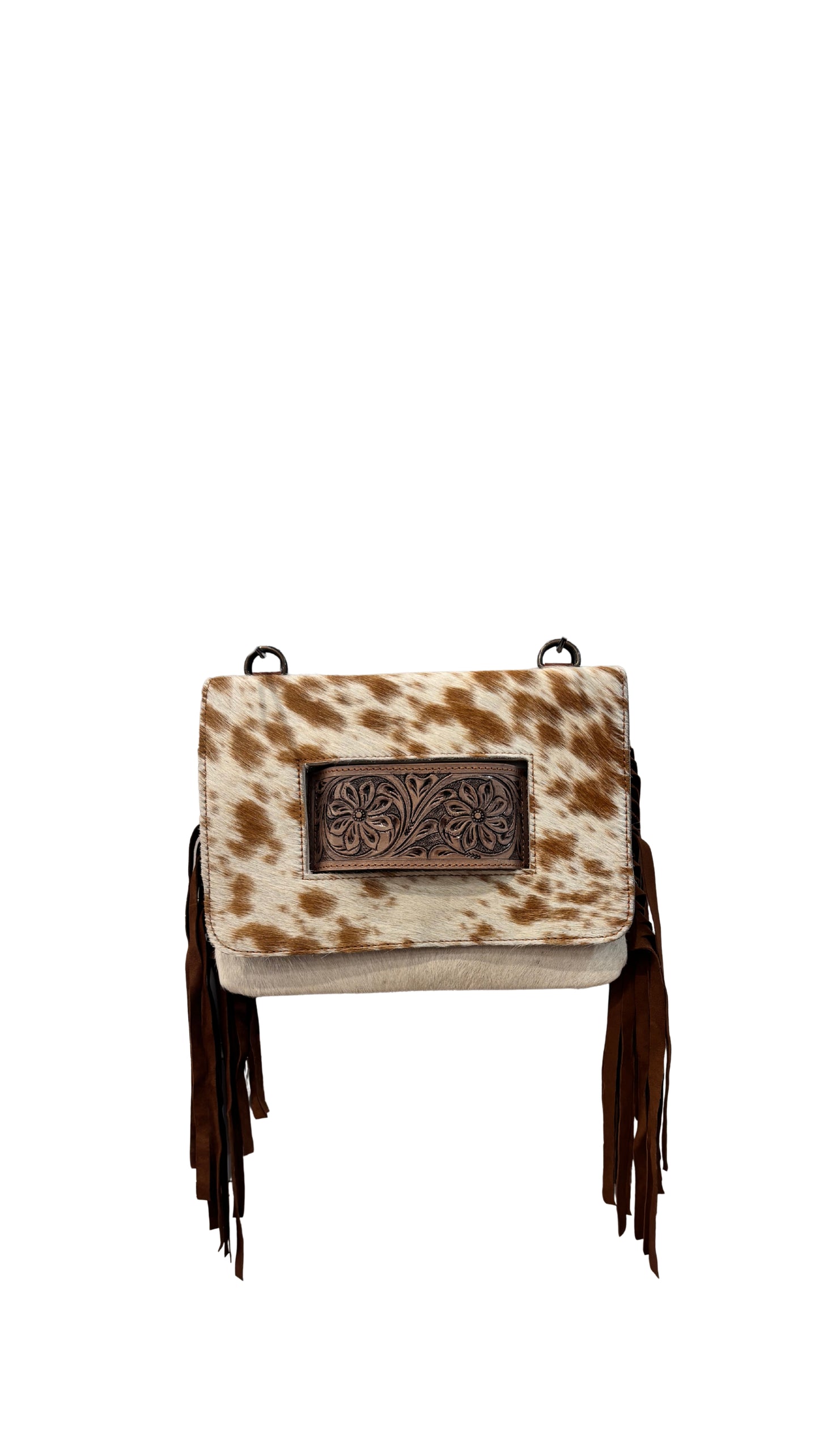 Bushfire Road - Shoulder Bag - Tan - Tooled Handle - Tassels
