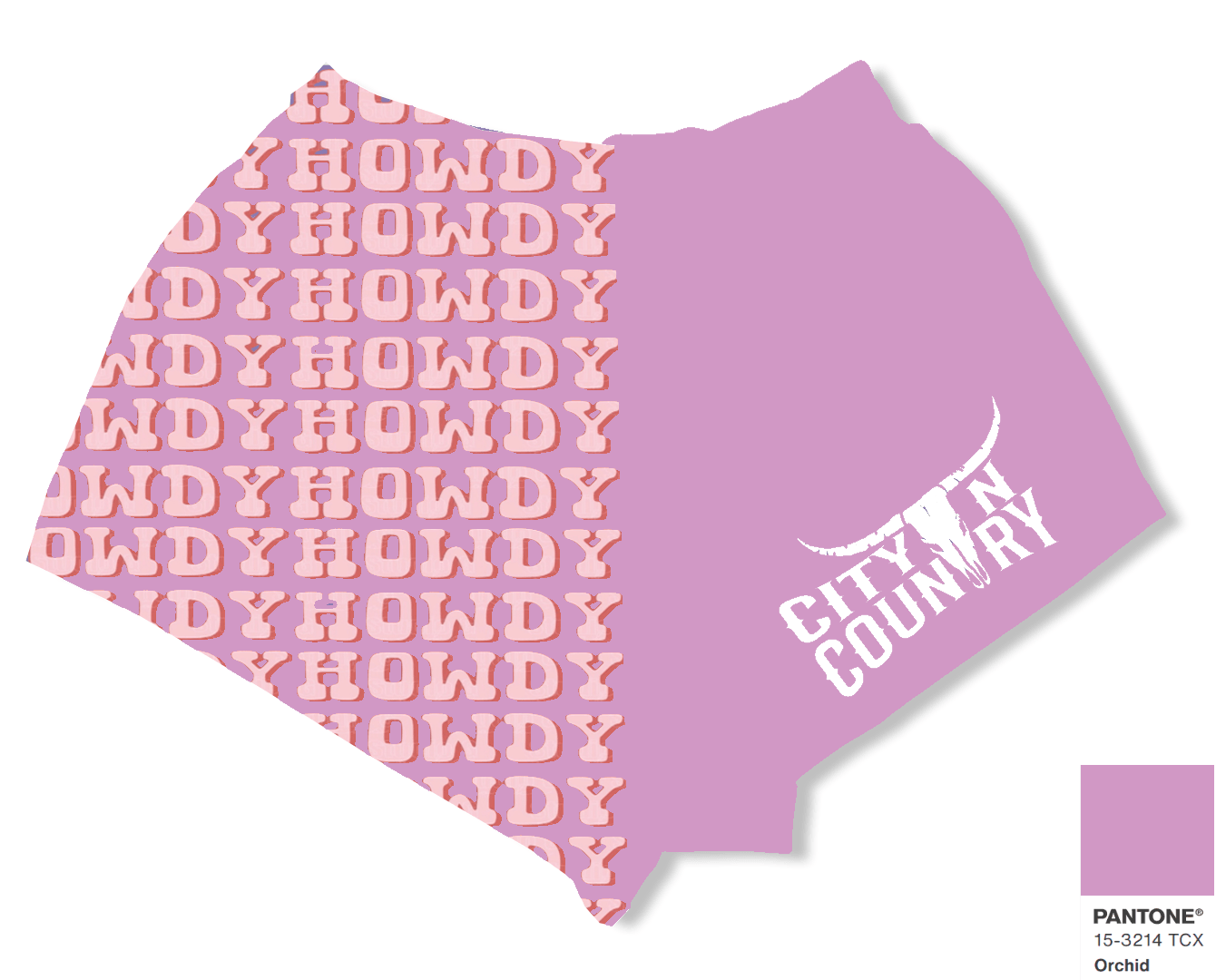 CNC - HOWDY FOOTY SHORTS - PINK - City N Country