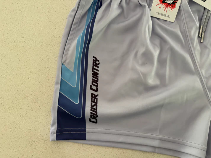Hogs Dogs and Quads - HDQ - Footy Short - Cruiser Country Grey