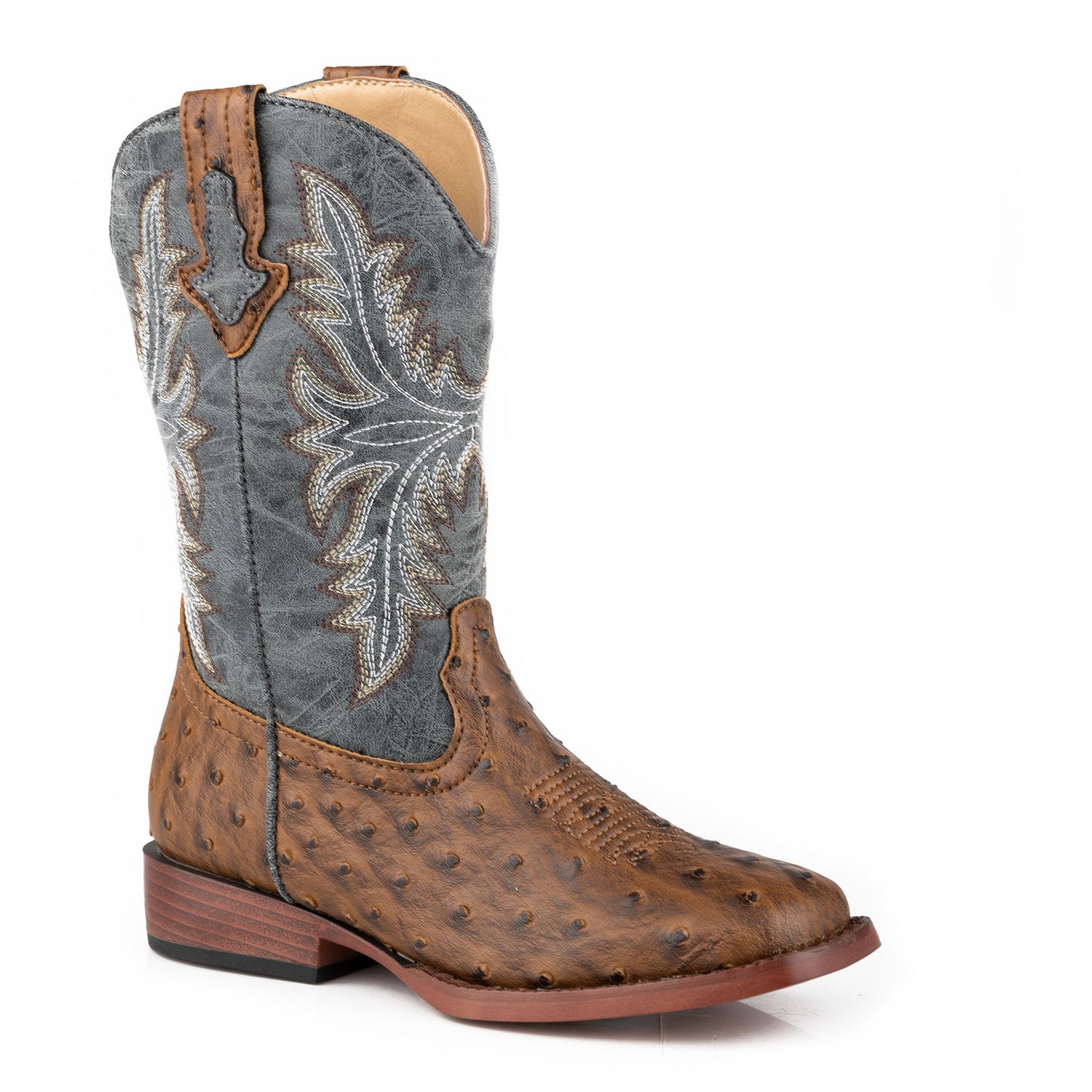 ROPER - HENRY LITTLE KIDS - BROWN OSTRICH/ BLUE - City N Country