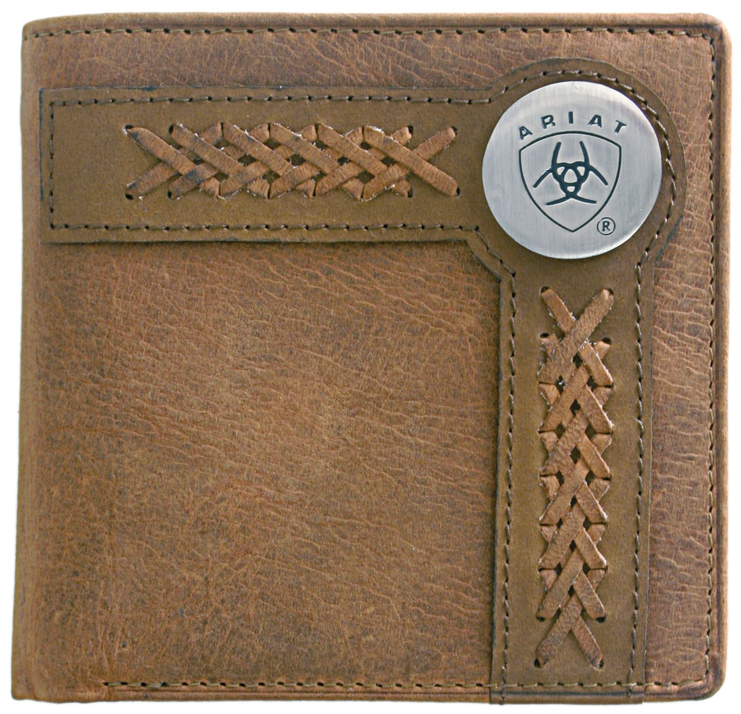Ariat - Wallet - Bi Fold Accent Overlay Wallet - Leather