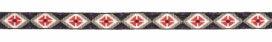 SUNBODY - HATBAND 15 BEAD SUEDE TIE END - BLACK/MULTI DIAMOND - City N Country