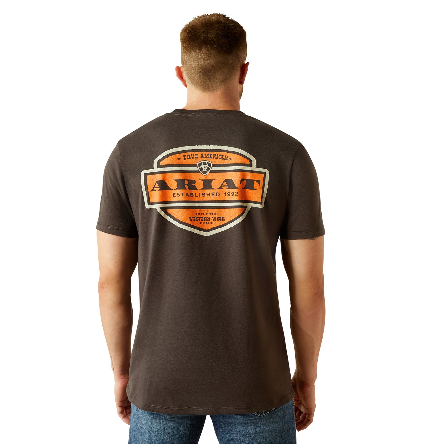Ariat - Shirt - Mens - Ol' Style Lockup Tee - Vintage Black