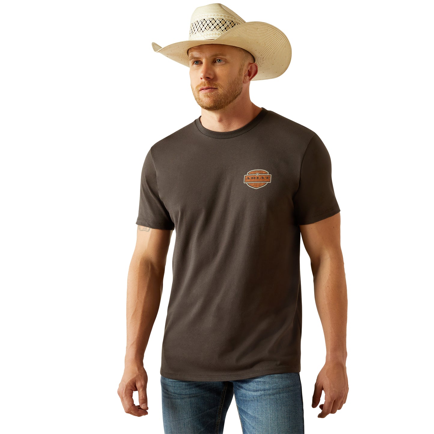 Ariat - Shirt - Mens - Ol' Style Lockup Tee - Vintage Black