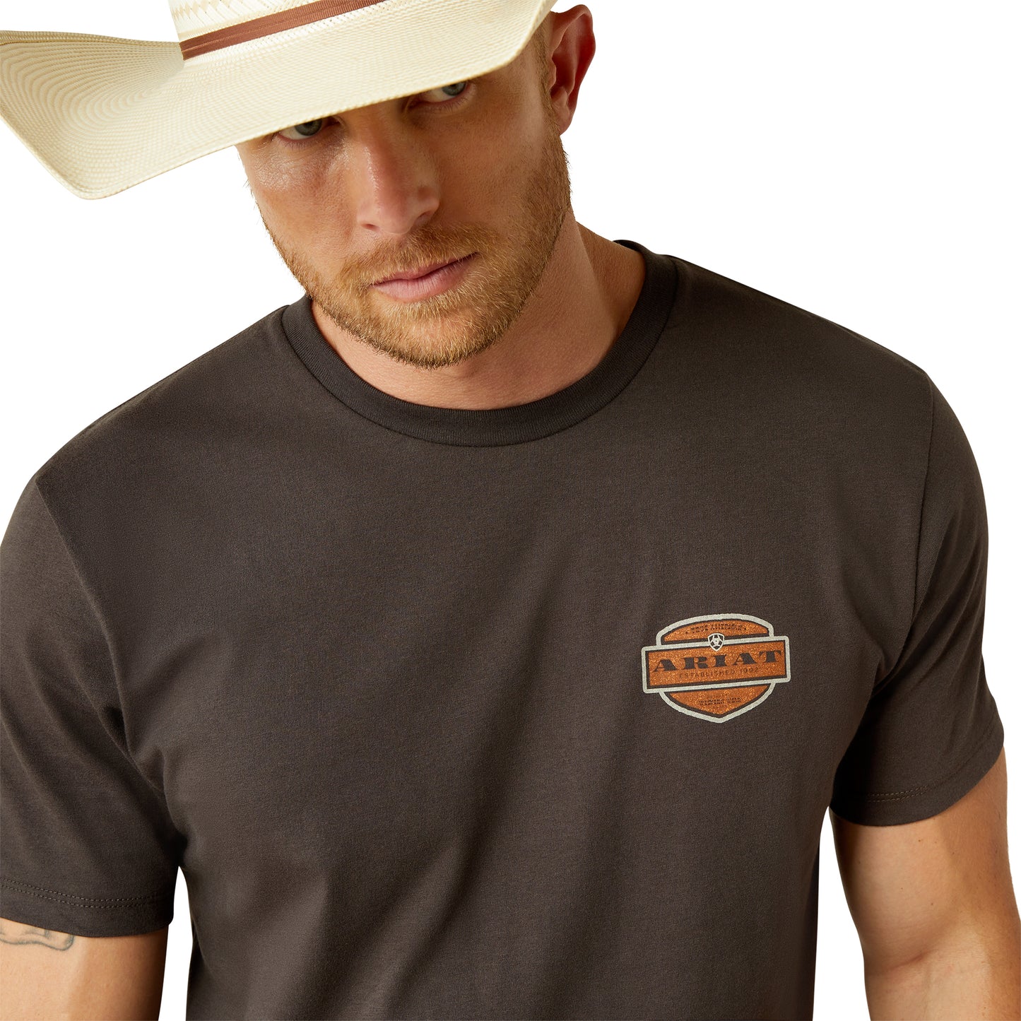 Ariat - Shirt - Mens - Ol' Style Lockup Tee - Vintage Black