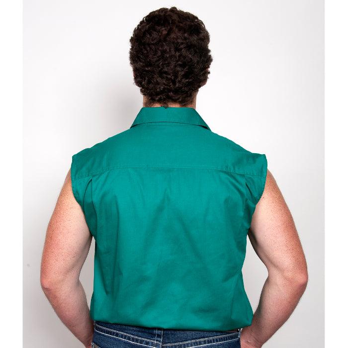 JACK - SLEEVELESS WORKSHIRT - DARK GREEN - City N Country