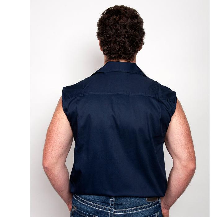 JACK - SLEEVLESS WORKSHIRT - NAVY - City N Country