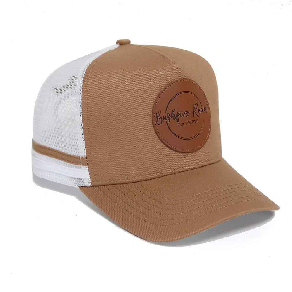 BUSHFIRE ROAD - BEIGE COW PRINT TRUCKER CAP