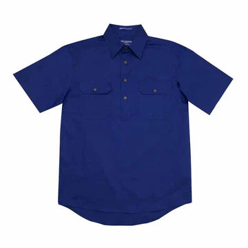 ADAM -  SHORT SLEEVE WORKSHIRT -COBALT