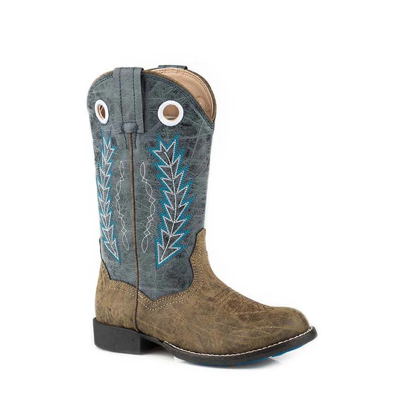 ROPER - HOLE IN THE WALL KIDS - BROWN/BLUE - City N Country