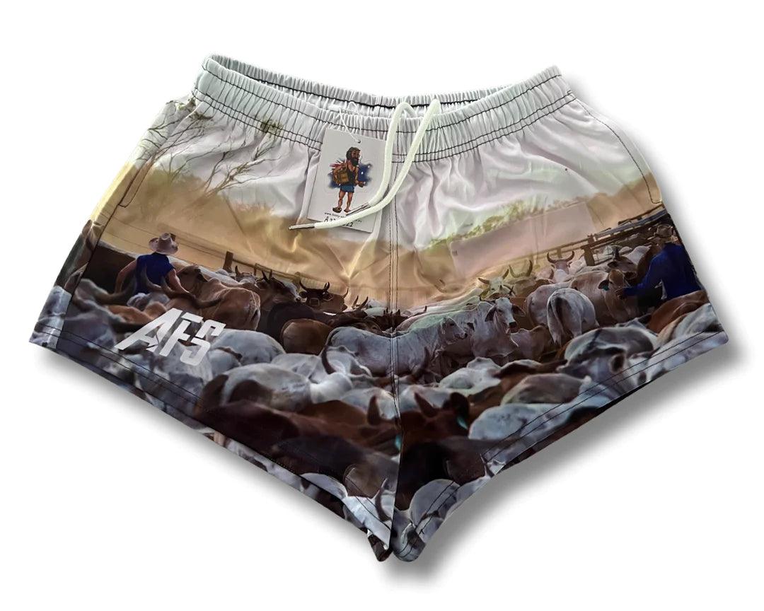 AFS - CATTLE YARD - FOOTY SHORTS - City N Country