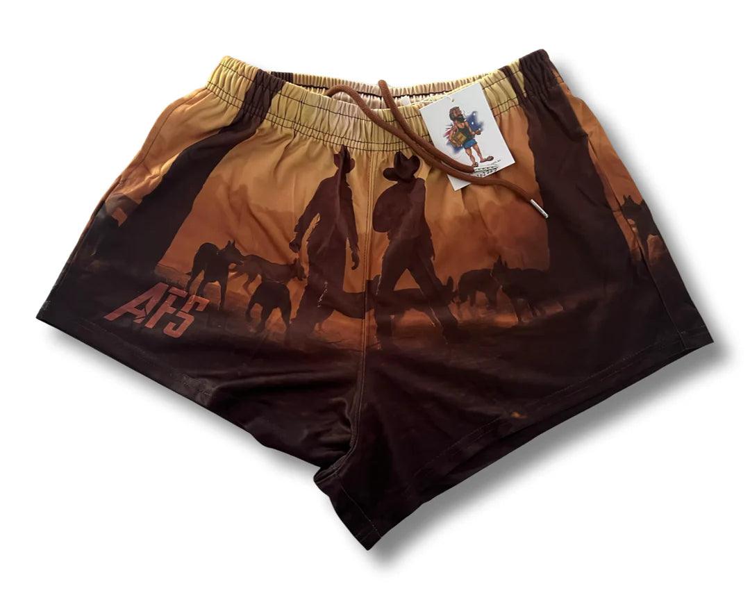 AFS - BUSH SUNSET - FOOTY SHORTS (WITH POCKETS) - City N Country