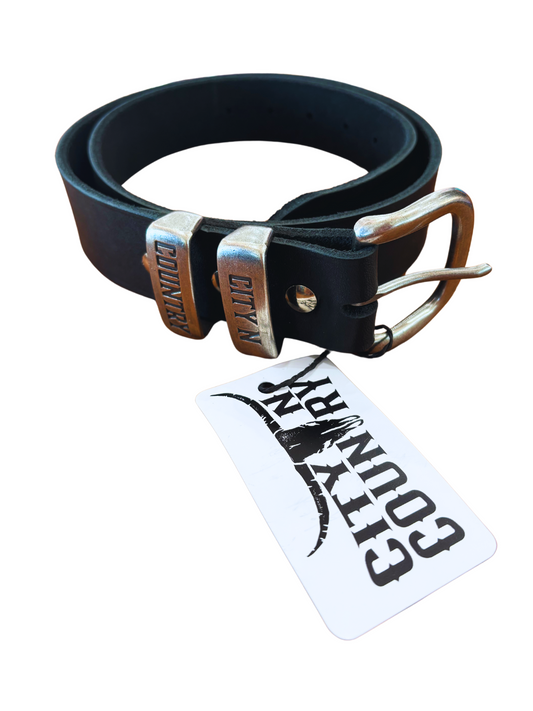 CNC - Leather belt - Black - City N Country