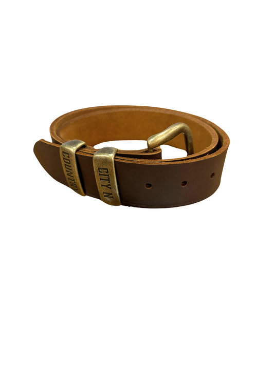 CNC - Leather belt - Brown - City N Country