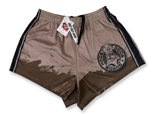Hogs Dogs And Quads - HDQ - Footy Short - Brown Pig Dog