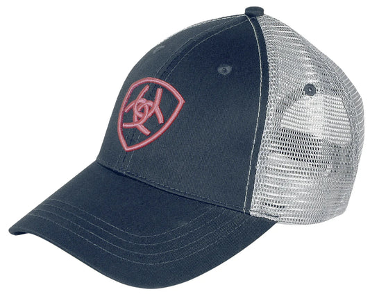 ARIAT - Truckers Cap - Navy/Silver/Pink - City N Country