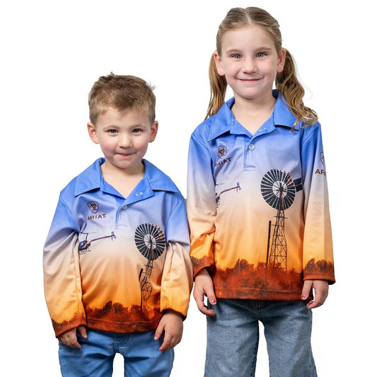 ARIAT - KIDS FISHING SHIRT - WINDMILL - City N Country