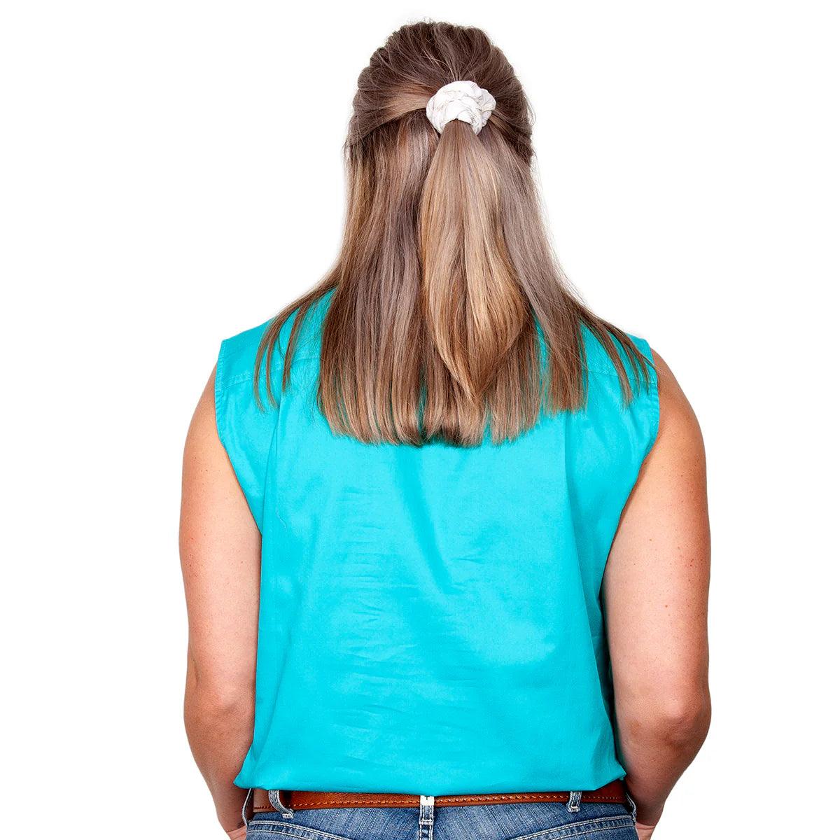KERRY - WOMEN 1/2 BUTTON SLEEVELESS - TORQUOISE - City N Country