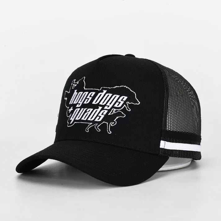Hogs Dogs And Quads - HDQ - Cap - OG - Black