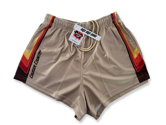 Hogs Dogs And Quads - HDQ - Footy Short - Cruiser Country Sand