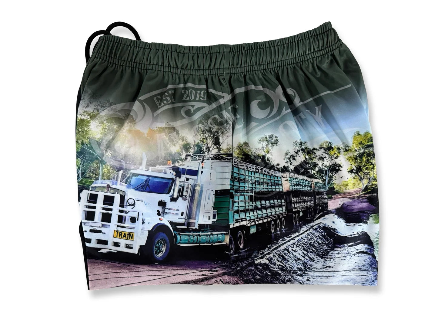 AFS - GREEN TRUCK - FOOTY SHORTS