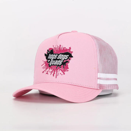 Hogs Dogs And Quads - HDQ - Cap - Pink Splash