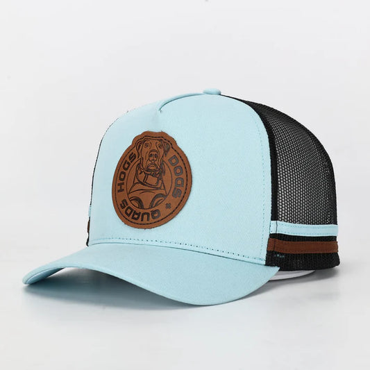 Hogs Dogs And Quads - HDQ - Cap - Pig Dog Baby Blue