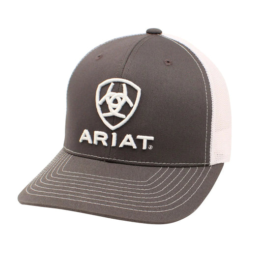 ARIAT - MENS 112 CAP - GREY / WHITE - City N Country