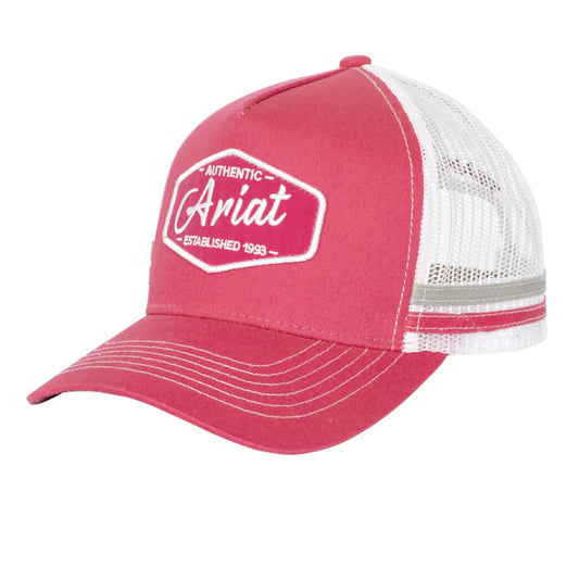 ARIAT - EST PATCH TRUCKER CAP - RASPBERRY