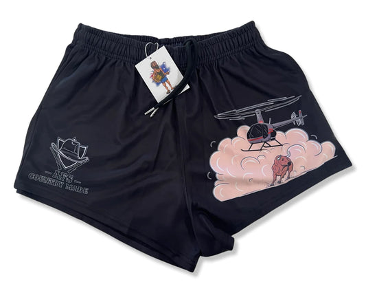 AFS - BULL CATCHING - FOOTY SHORTS (WITH POCKETS)