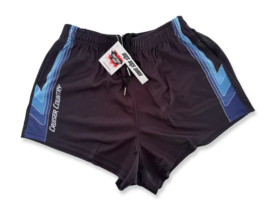 Hogs Dogs And Quads - HDQ - Footy Short - Cruiser Country Black
